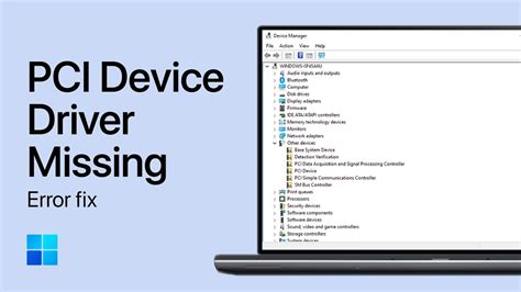 pci device driver missing|How to Fix “PCI Device Driver Missing” on Windows .